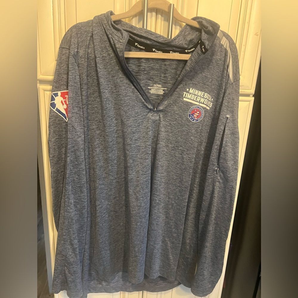 Minnesota Timberwolves 1/4 Zip Pullover Shirt  Fanatics XLT